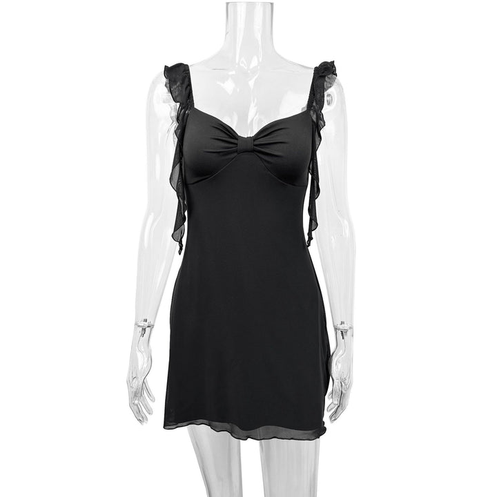 Damen Elegantes trägerloses Minikleid mit raffiniertem Schleifendetail Drune