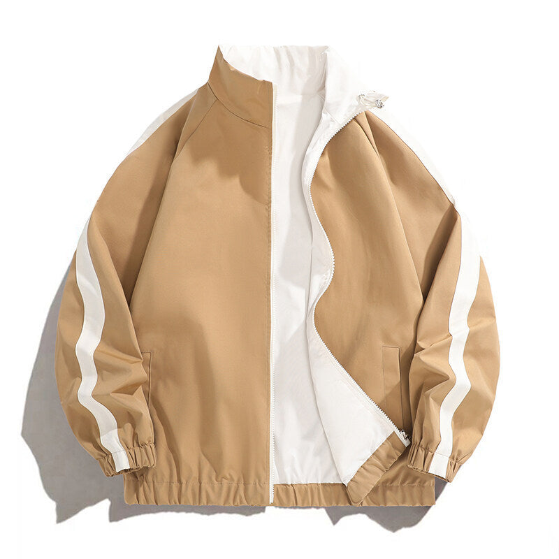 Herren modische Freizeitjacke mit sportlichem Schnitt und kontrastierenden Akzenten Drune
