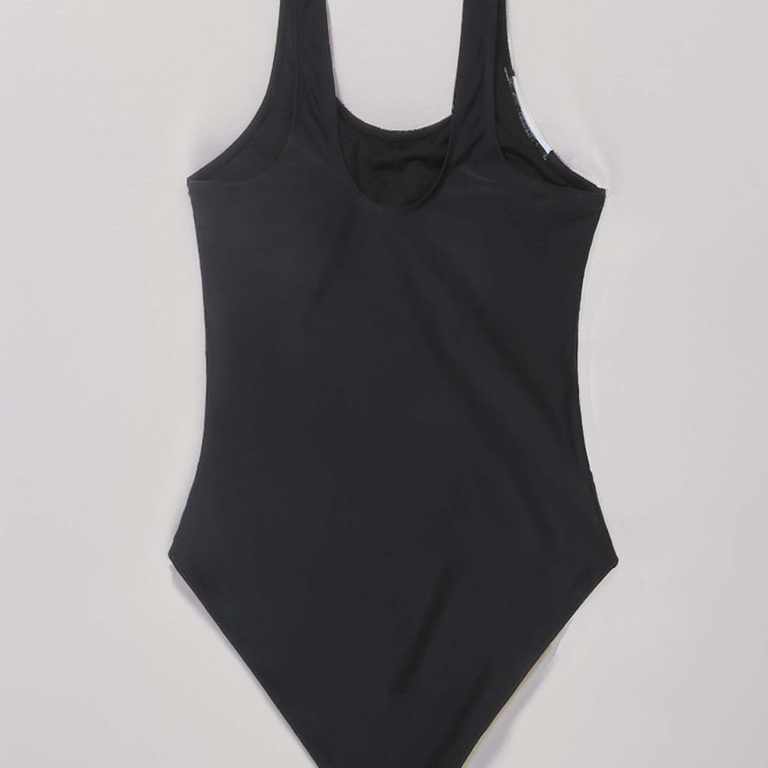 Damen Einteiliger Badeanzug mit stilvollem Farbblock-Design und figurförderndem Schnitt Drune