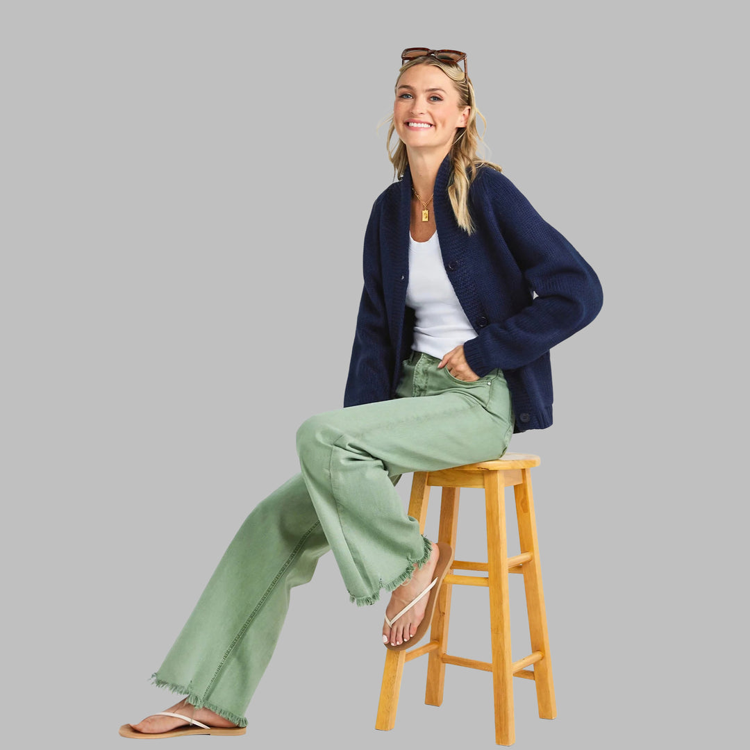 Damen Strickjacke mit modischem Design und bequemen Taschen Drune