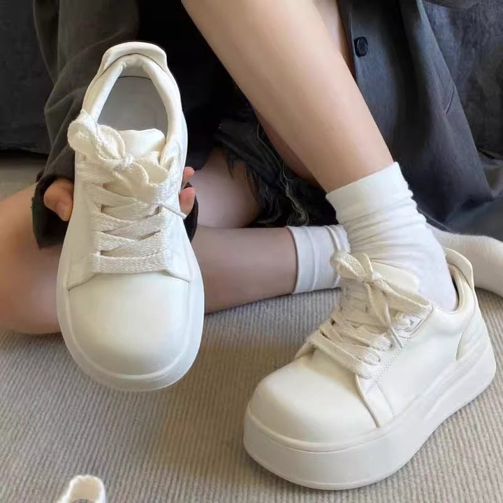 Damen Komfortable Plateau-Sneaker mit atmungsaktivem Obermaterial Drune