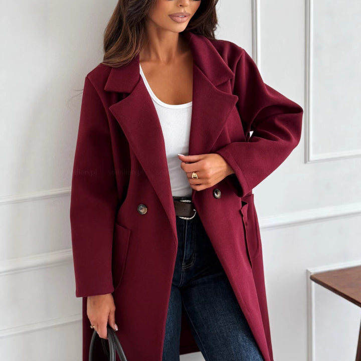 Damen Übergangsjacke aus weichem, warmen Material mit lässigem Schnitt Drune