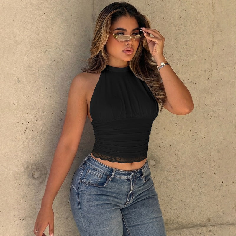 Damen modisches Croptop Drune