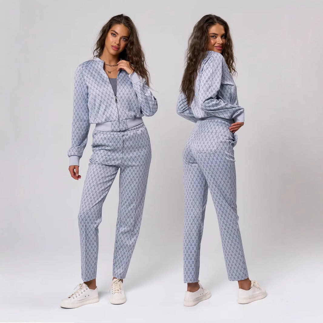 Damen lässiges und modisches Sport-Set Drune