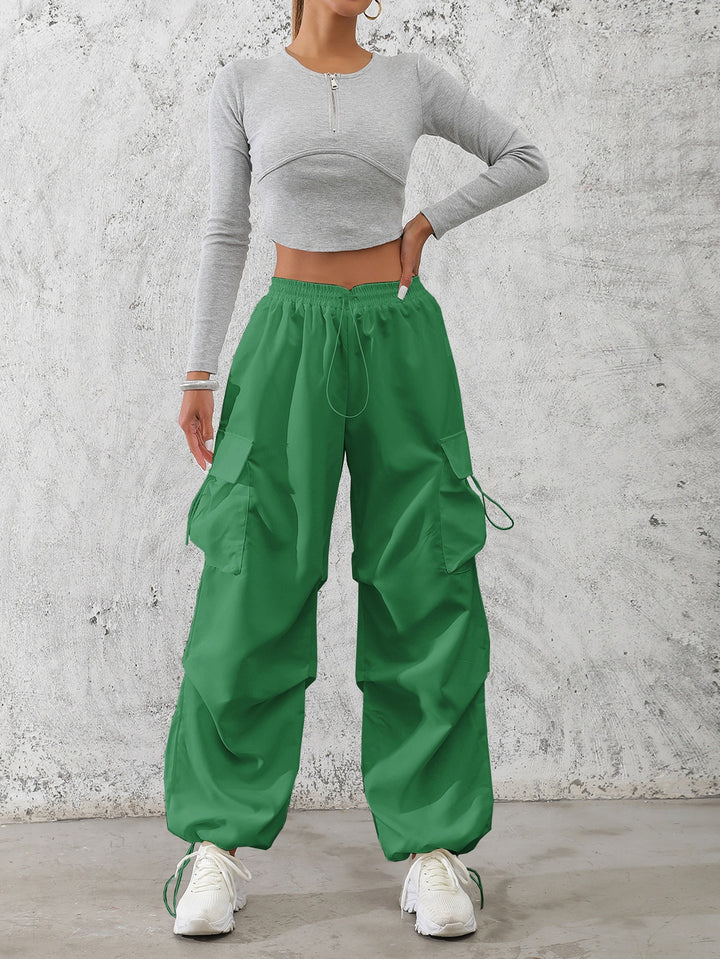 Damen Cargo-Hose mit elastischem Bund und praktischen Seitentaschen Drune