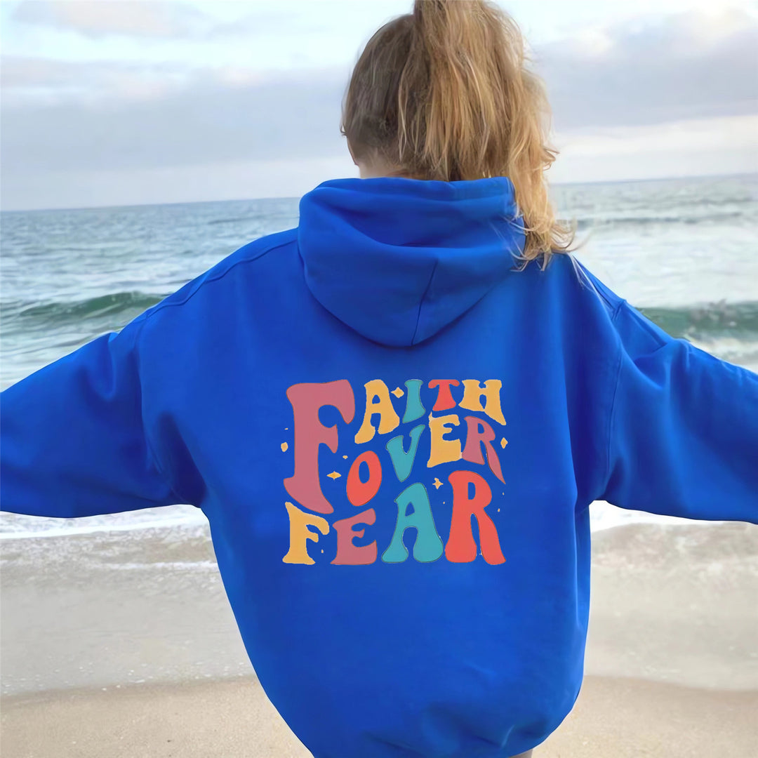 Damen Hoodie mit einzigartigem Grafikanzeige Drune