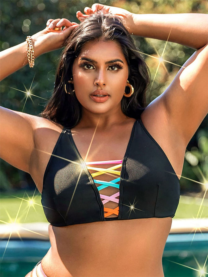 Damen Bikini-Oberteil mit trendigem Schnür-Design Drune