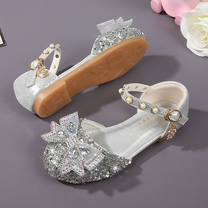 Mädchen Ballerina mit Glitzer und dekorativen Schleifen Drune