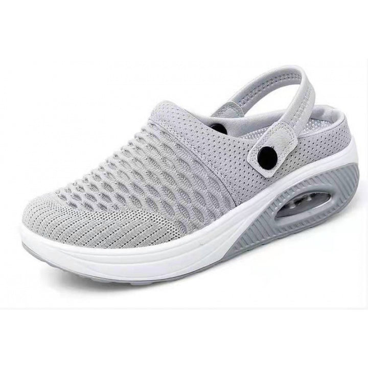 Damen  atmungsaktive Strick-Slingback Sneaker mit Luftpolstersohle Drune