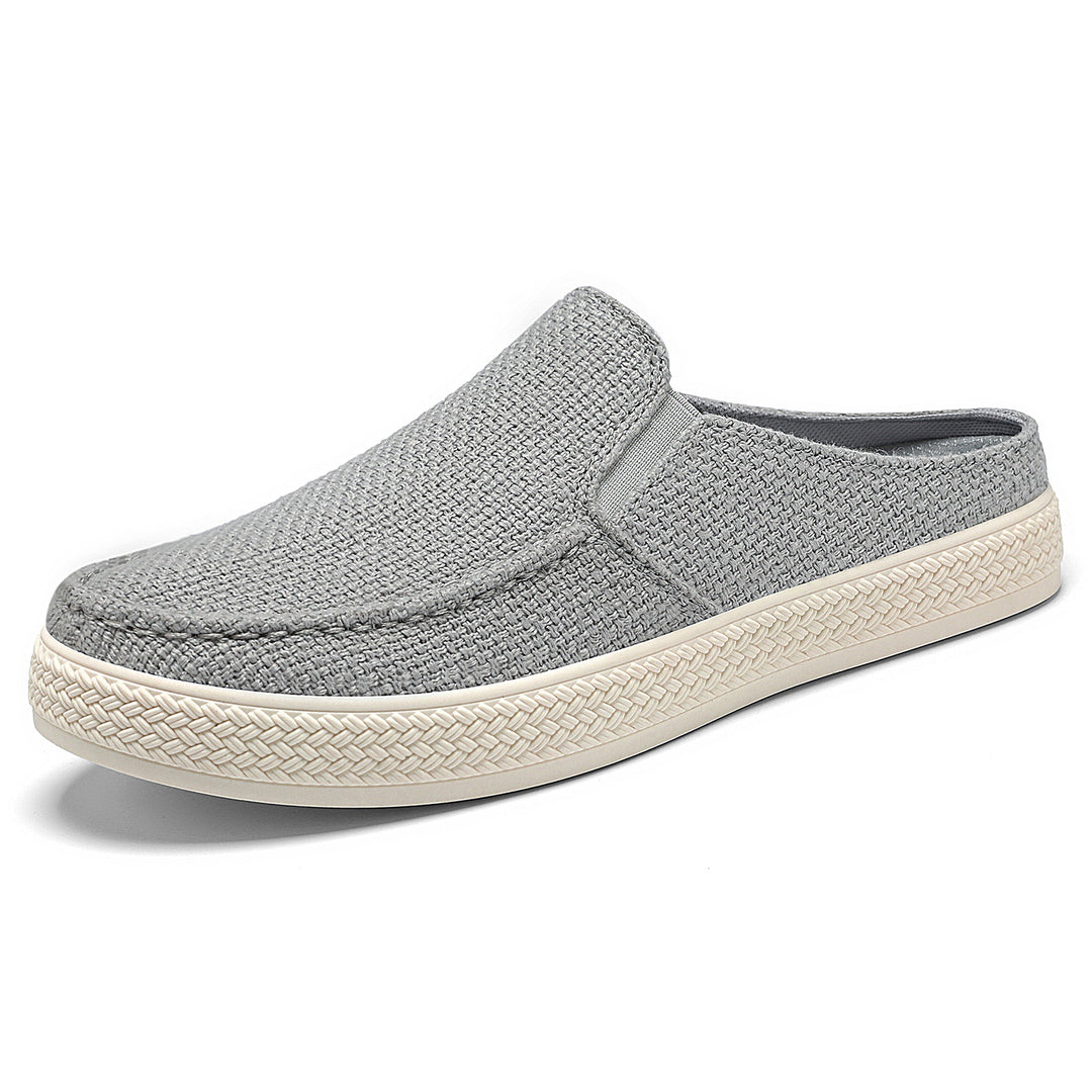 Damen nan Slip-On Mule Sneaker mit gewebtem Textil-Obermaterial und profilierter Gummisohle Drune