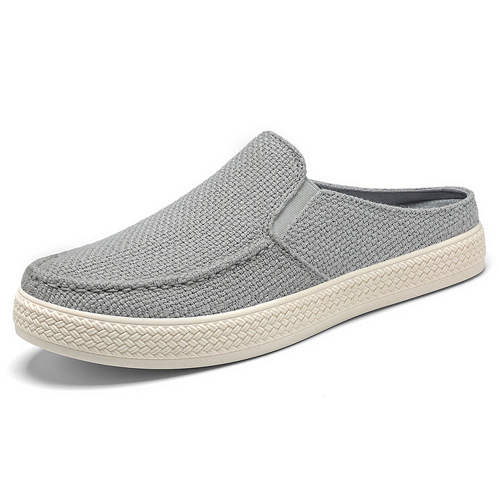 Damen nan Slip-On Mule Sneaker mit gewebtem Textil-Obermaterial und profilierter Gummisohle Drune