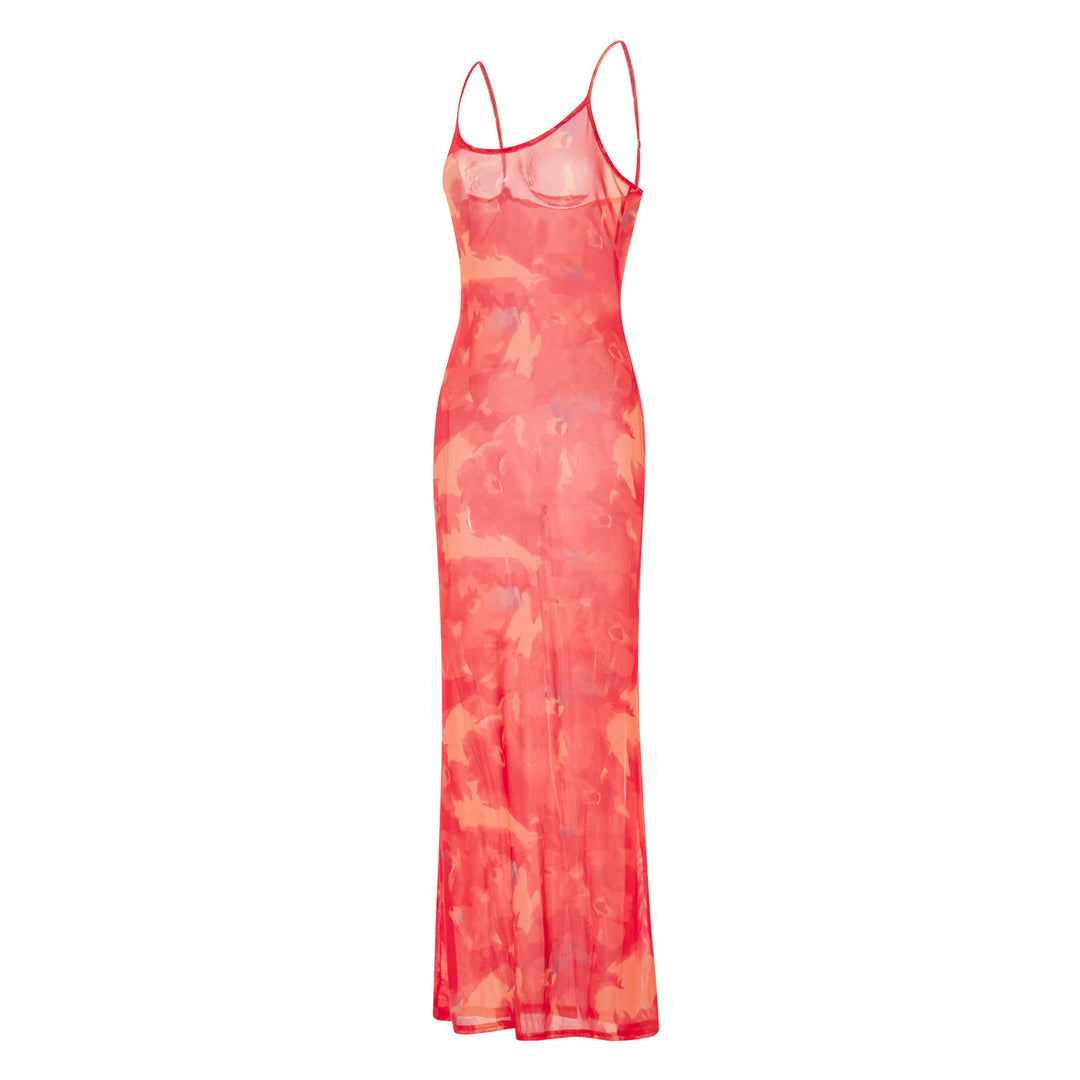 Damen Maxikleid mit floralem Muster Drune