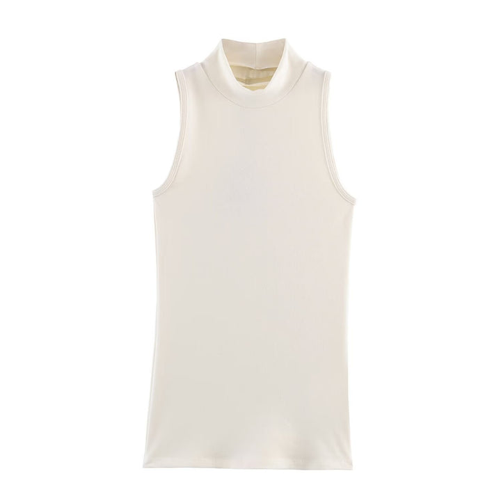 Damen Rollkragen-Tanktop aus weichem Stretch-Material Drune