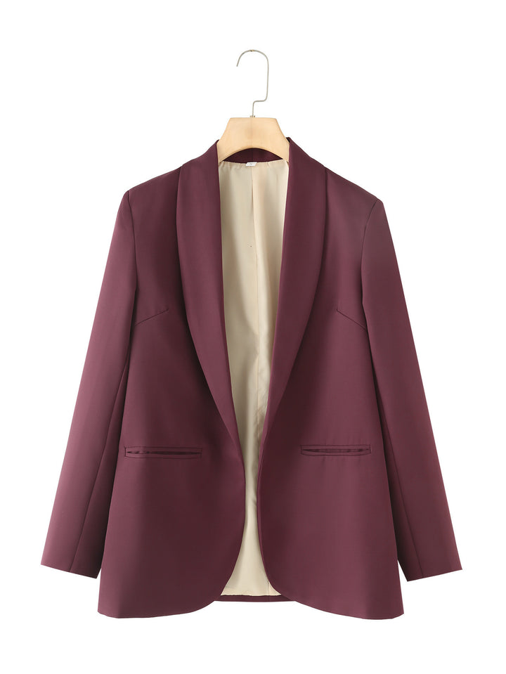 Damen eleganter Blazer mit modernem Schnitt und praktischen Taschen Drune