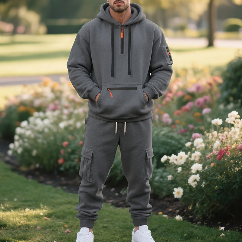 Herren Trainingsanzug mit modernem Schnitt und praktischen Taschen Drune