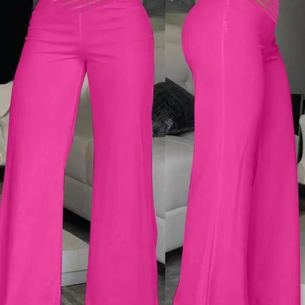 Damen Hochtaillierte Palazzo-Hose Drune