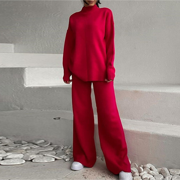 Damen Elegantes Lounge-Set aus weichem Strick Drune