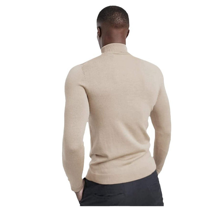 Herren hochabschließender Rollkragenpullover Drune