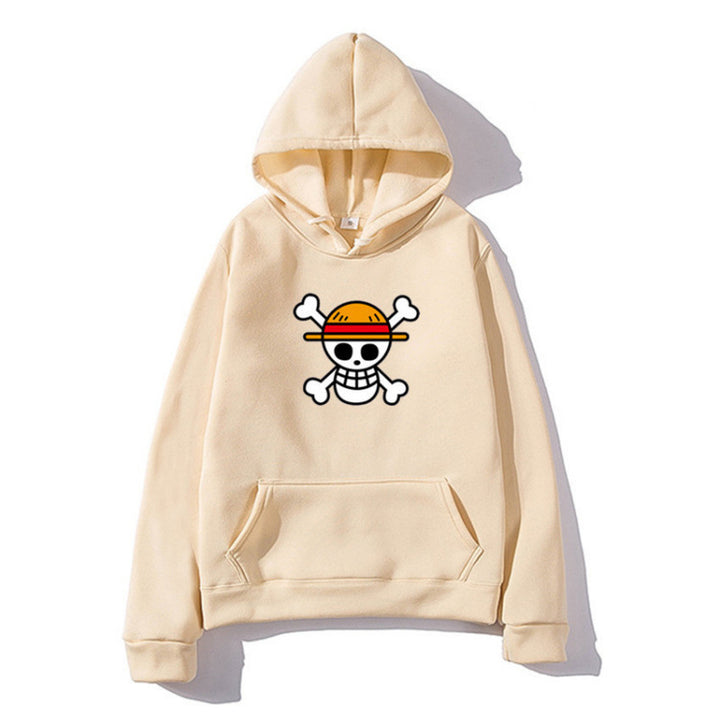 Damen Kapuzenpullover mit kreativem Piratenmotiv und bequemer Passform Drune