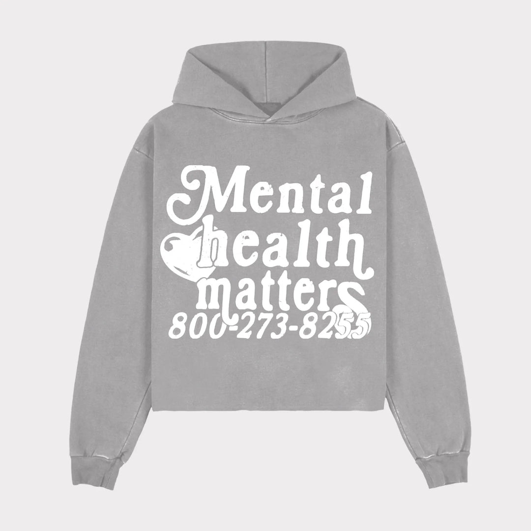 Damen Kapuzenpulli mit statement Druck Drune
