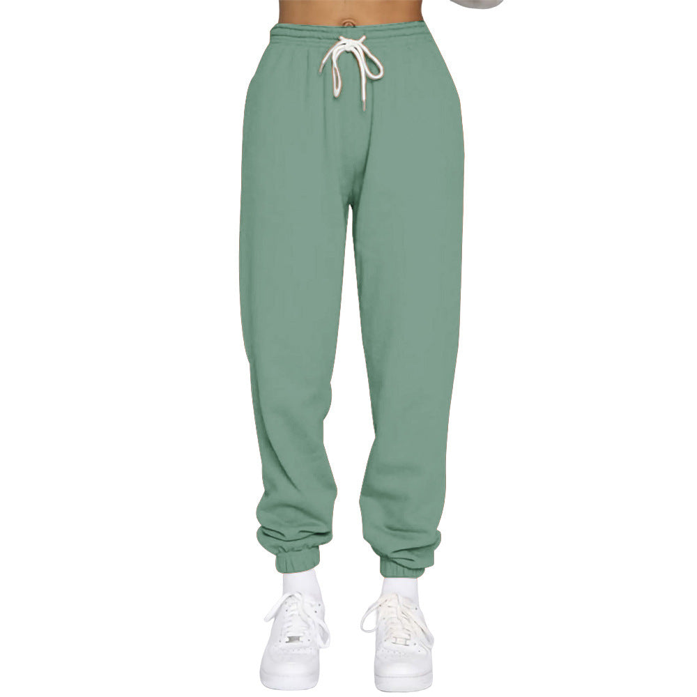 Damen Komfortable Jogginghose mit verstellbarem Bund und elastischen Bündchen Drune
