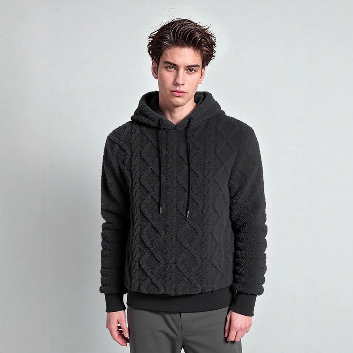 Damen Kuscheliger Fleece-Hoodie mit strukturiertem Design Drune