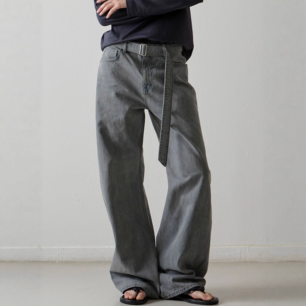 Damen weit geschnittene Relaxed-Fit Jeans Drune