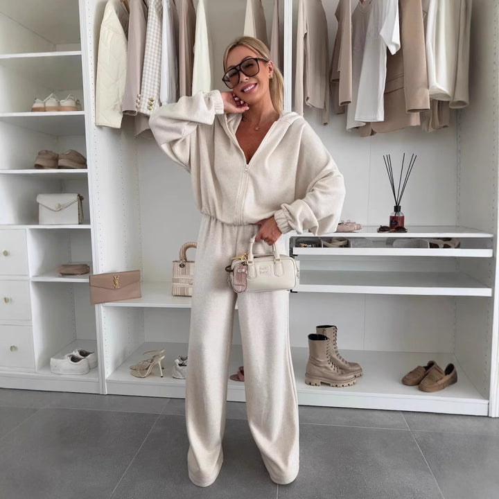 Damen modischer und bequemer Kapuzenoverall Drune