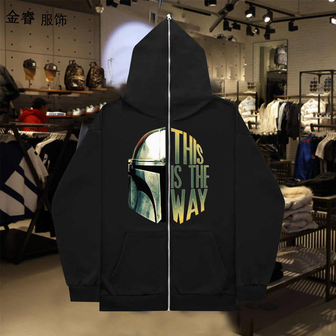 Damen Kapuzenjacke mit hochwertigem Grafikdesign und bequemen Taschen Drune