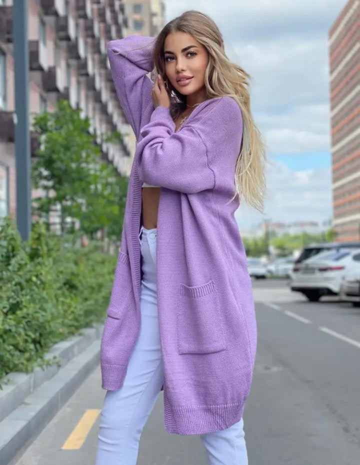 Damen Langstrickjacke Drune