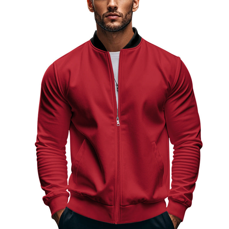 Herren Sportliche Bomberjacke mit hochschließendem Kragen und praktischen Taschen Drune
