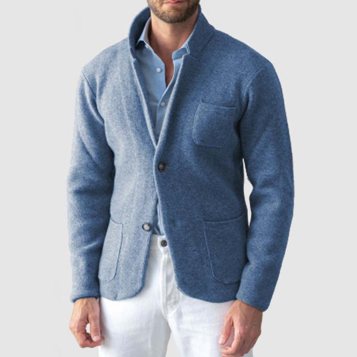 Drune | Blazer Slim Fit Wollmischung Reverskragen Zwei Knöpfe Taschendetails