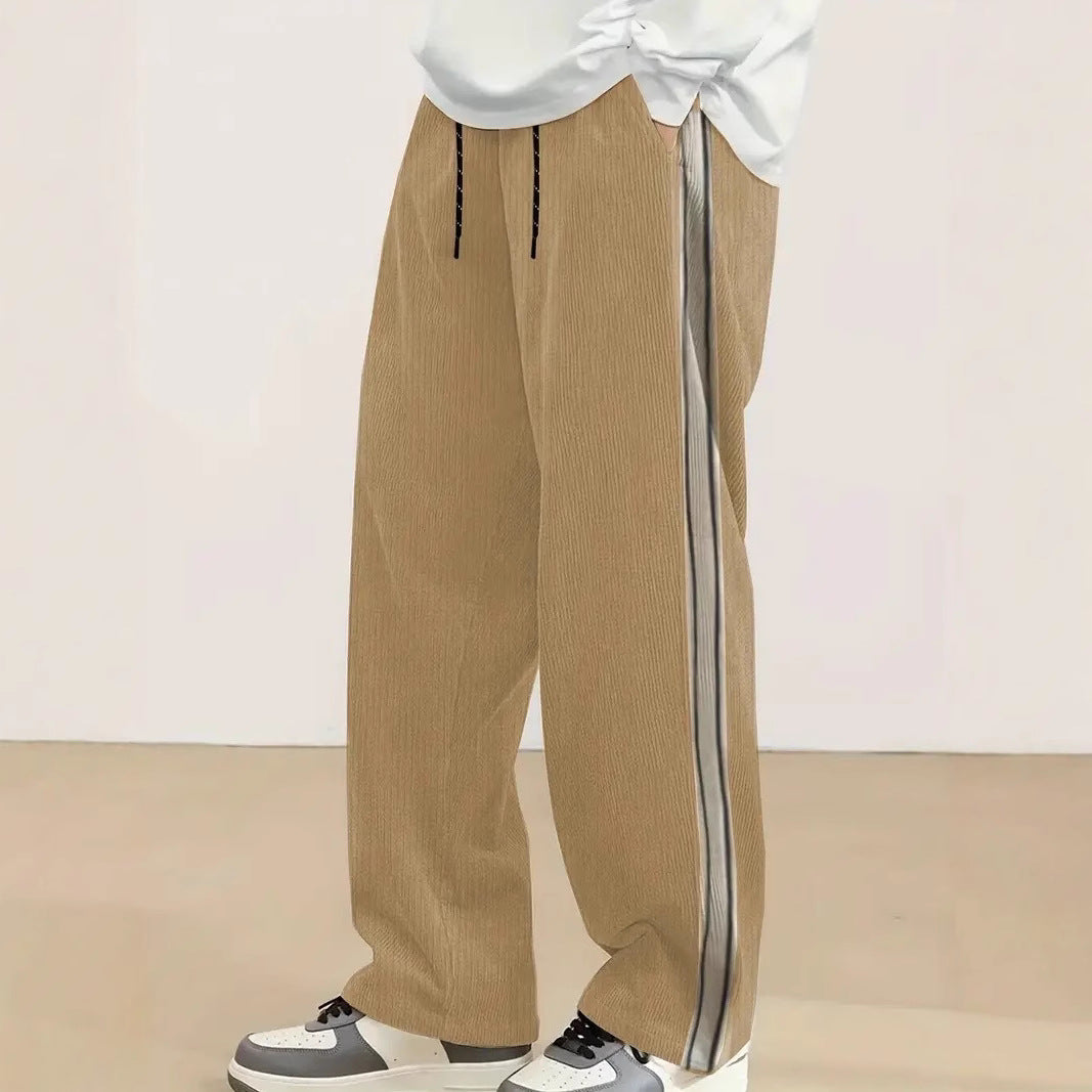 Herren komfortable Freizeithose mit seitlichem Streifen Drune