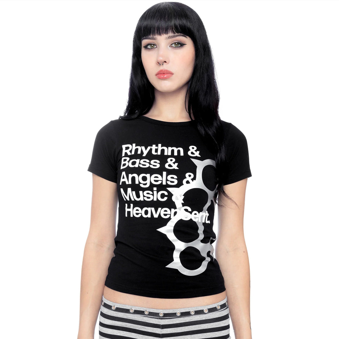 Damen Kurzarm T-Shirt mit kreativem Grafikdesign Drune