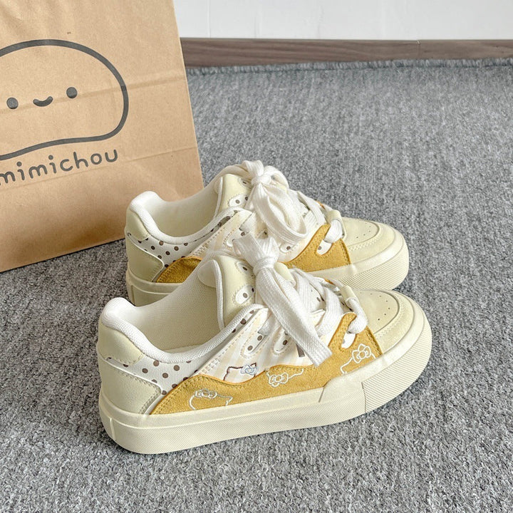Damen Sneaker mit verspieltem Tierdesign und atmungsaktivem Obermaterial Drune