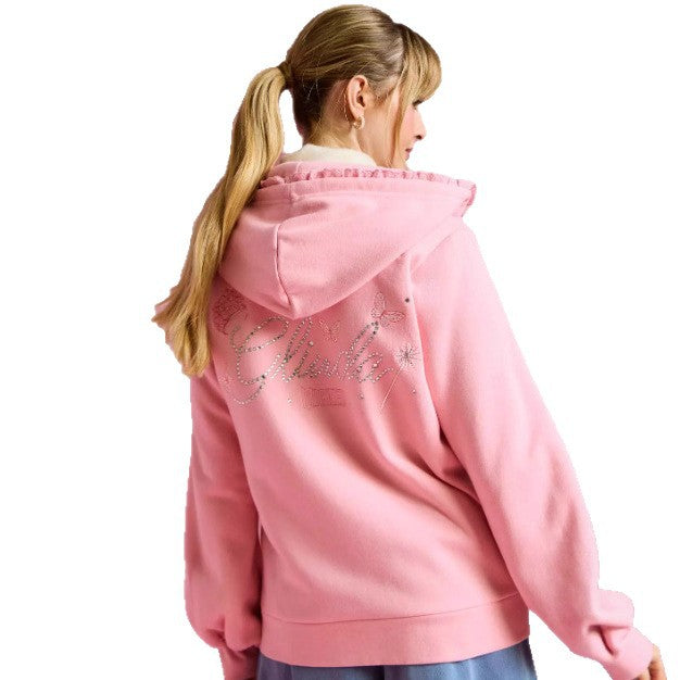 Damen Kapuzenjacke mit Rüschendetails Drune