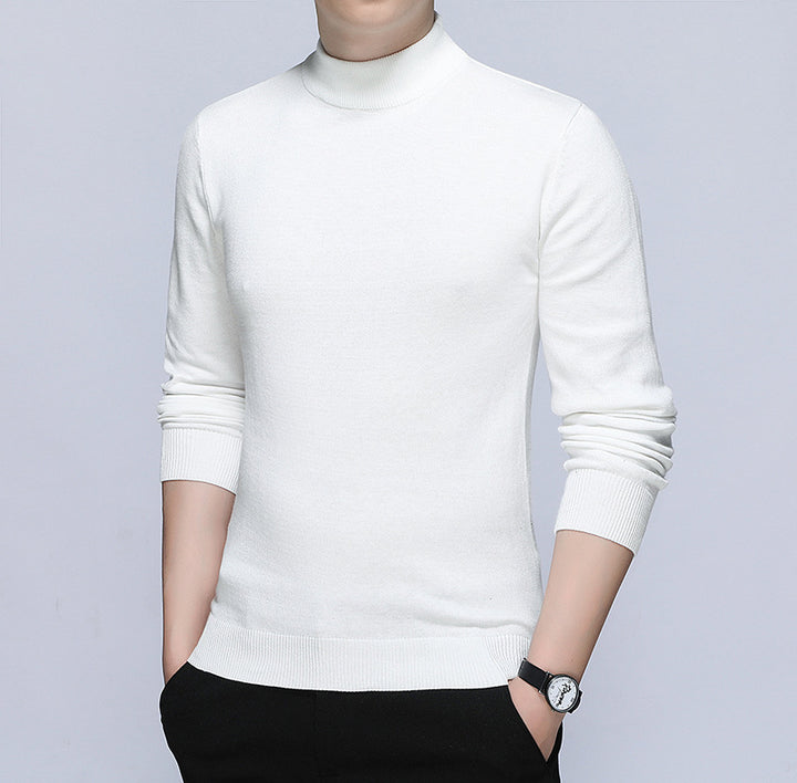 Herren stilvoller Rollkragenpullover aus weichem Baumwollmix Drune