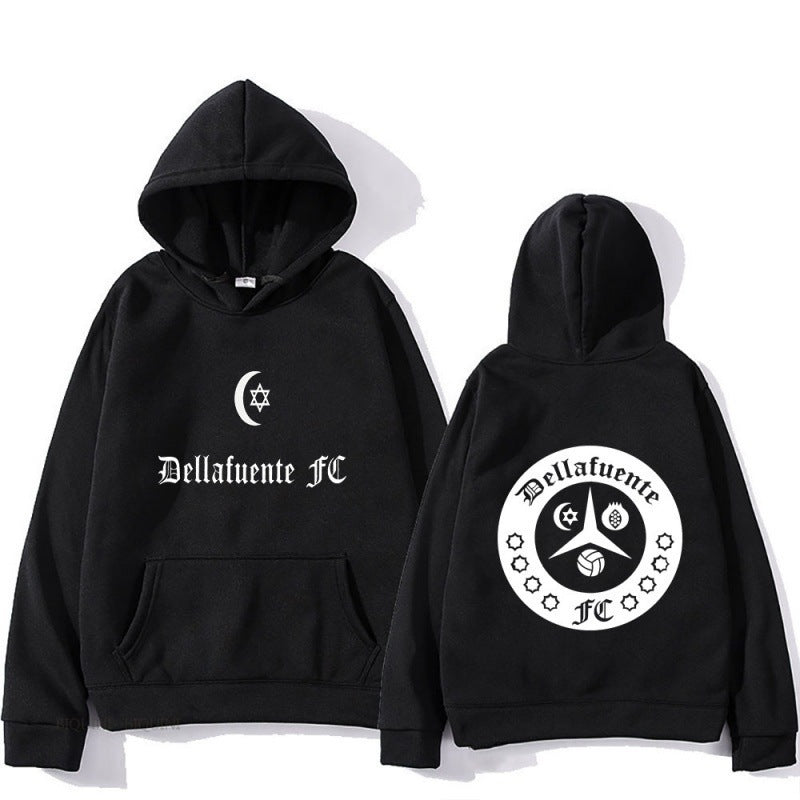 Damen Kapuzenpullover mit künstlerischem Motiv und bequemer Passform Drune