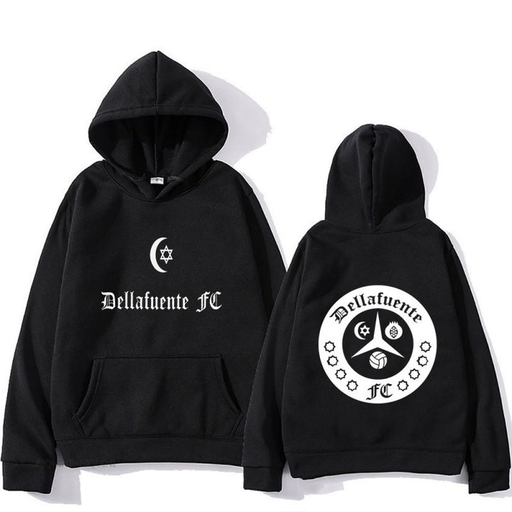 Damen Kapuzenpullover mit künstlerischem Motiv und bequemer Passform Drune