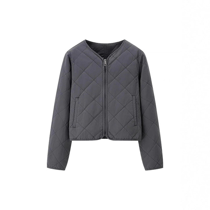 Damen gesteppte Übergangsjacke mit praktischen Taschen und elegantem Stehkragen Drune