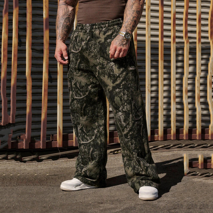 Herren Freizeithose im modernen Camouflage-Design mit elastischem Bund Drune