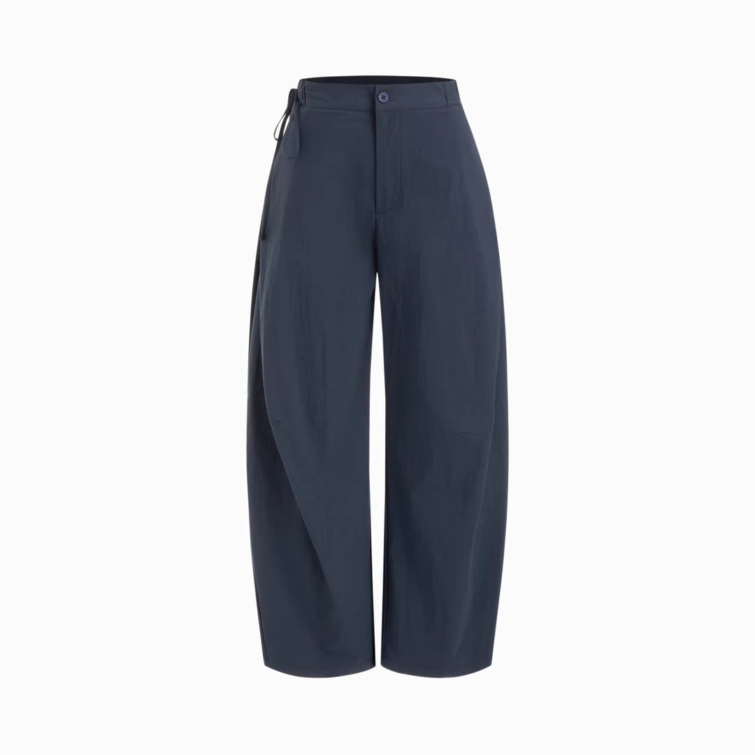 Damen lässige Culotte-Hose mit elastischem Bund und praktischen Seitentaschen Drune