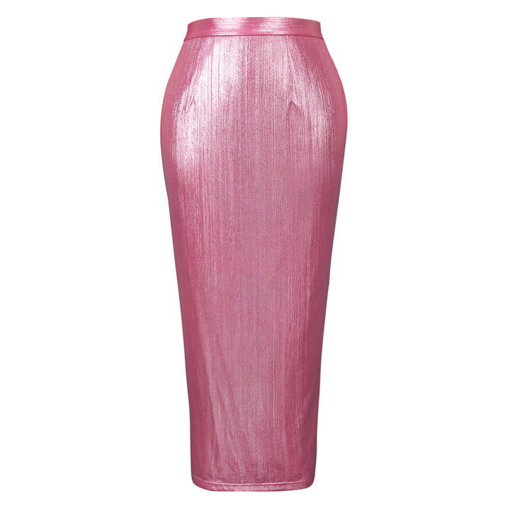 Damen Eleganter Pailletten-Midi-Rock Drune