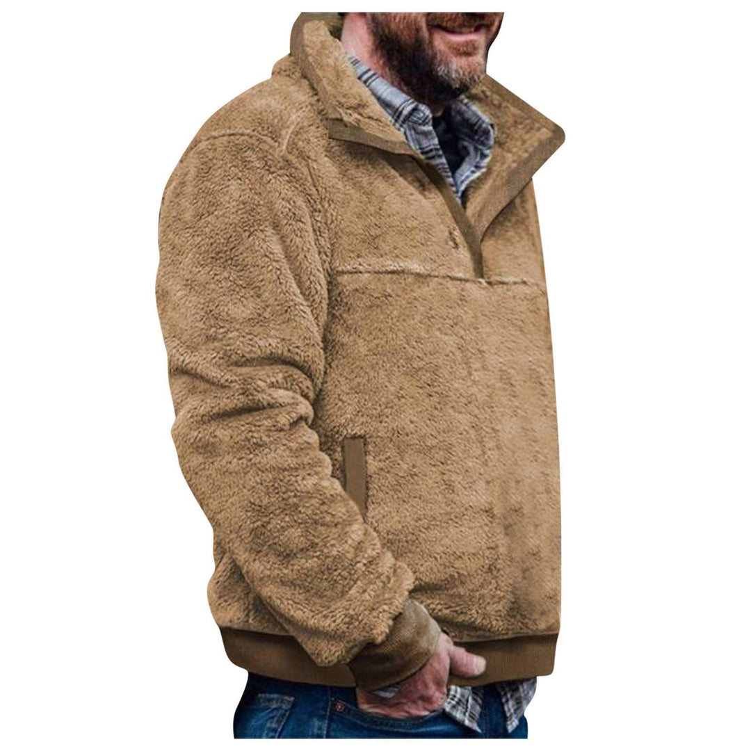 Herren Pulloverjacke mit farbenfrohem, geometrischem Design und praktischer Brusttasche Drune
