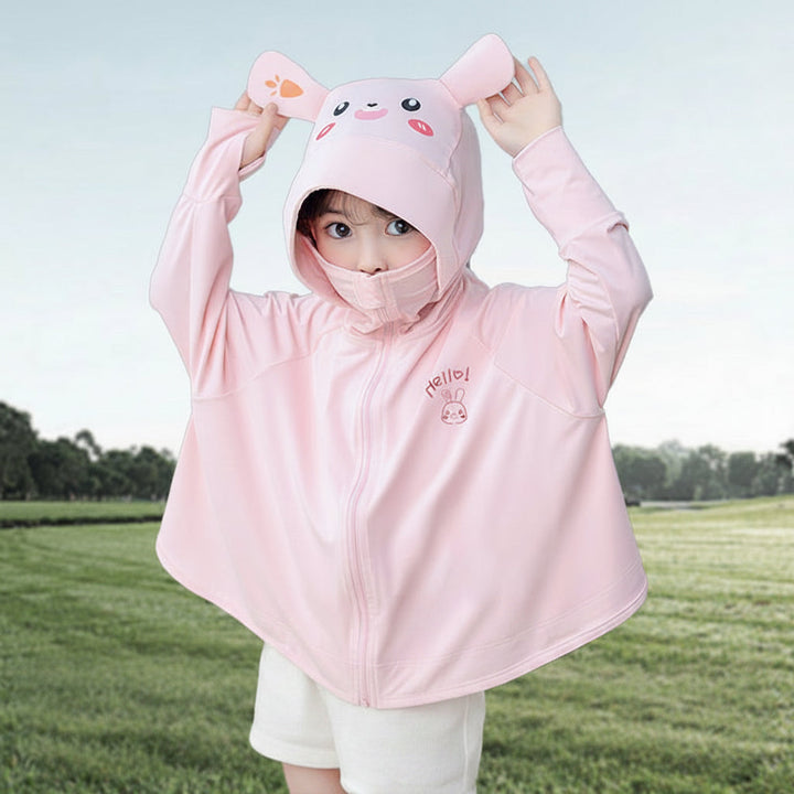 Damen sportliche UV-Schutzjacke mit Kapuze Drune