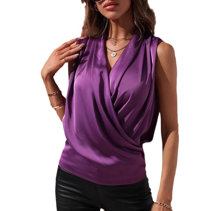 Drune | Gekraustes Weste Sexy Shirt Top
