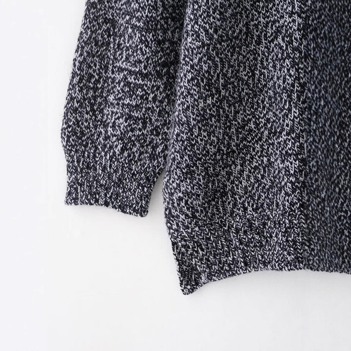 Damen kuschelige Strickjacke mit Knopfleiste Drune