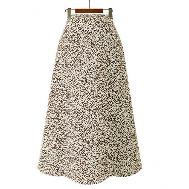 Damen Midirock mit elegantem A-Linien-Schnitt und modischem Punktedesign Drune