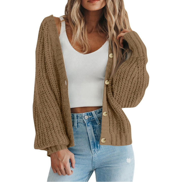 Damen Strickjacke mit grobem Muster und modischem Schnitt Drune