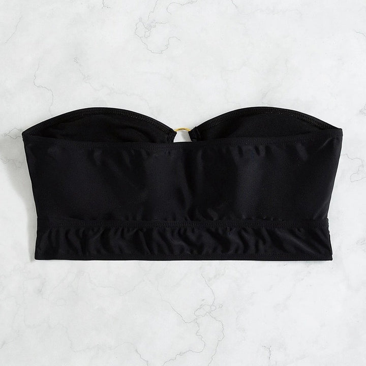 Damen Bandeau-Bikini-Oberteil mit raffiniertem Ringdetail Drune